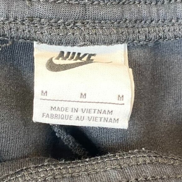 Nike Mens Black Jogger Sweatpants M Adjustable Drawstring Waist Reflective Zippe - Picture 6 of 11